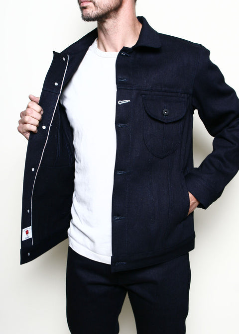  Type III Jacket // 15oz Dbl Indigo Cryptic