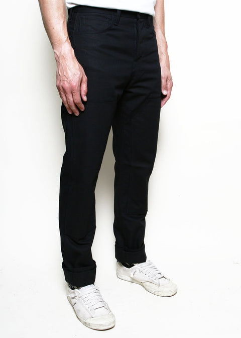 Double Knee Strider // Black Canvas