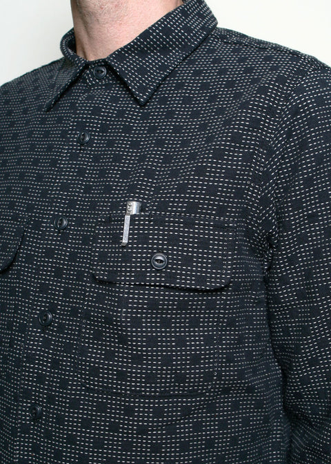 Field Shirt // Black Sashiko Check