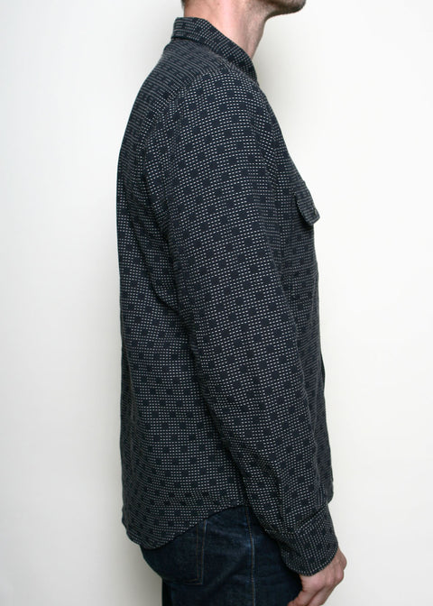  Field Shirt // Black Sashiko Check