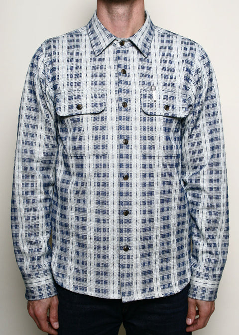 Field Shirt // Indigo x Natural Sashiko Check