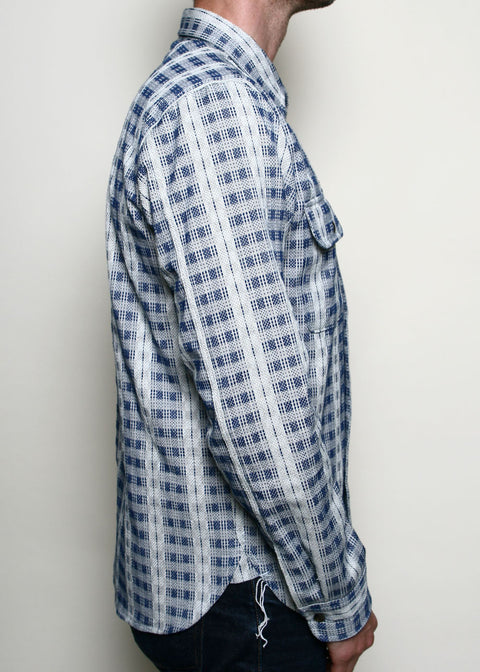  Field Shirt // Indigo x Natural Sashiko Check