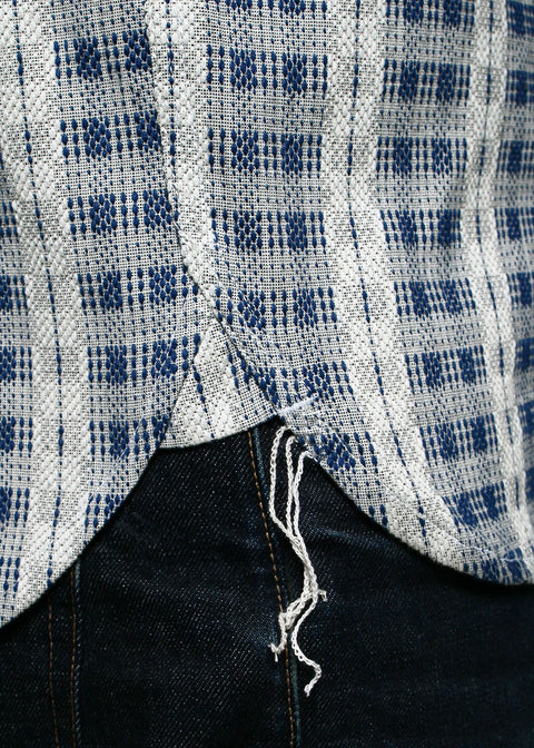  Field Shirt // Indigo x Natural Sashiko Check