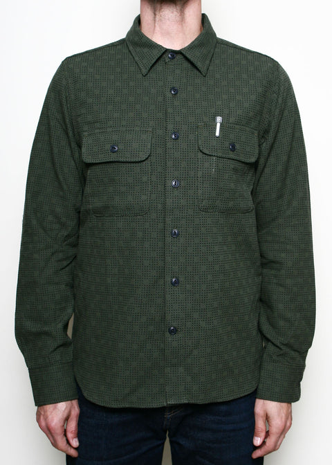 Field Shirt // Olive Sashiko Check