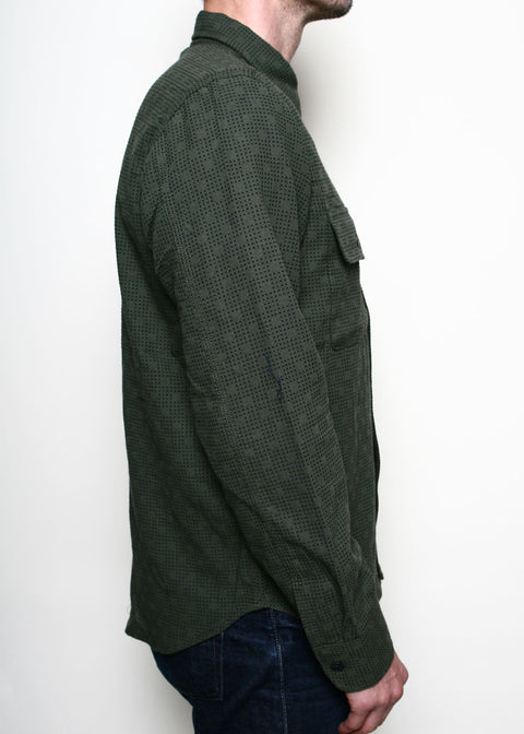  Field Shirt // Olive Sashiko Check