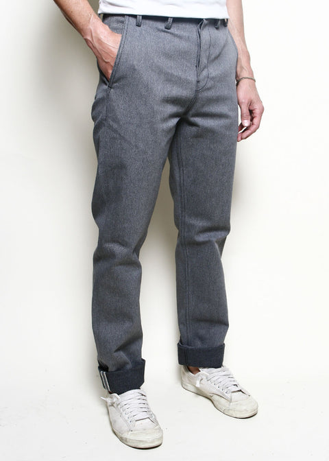 Officer Trousers High // Grey Selvedge