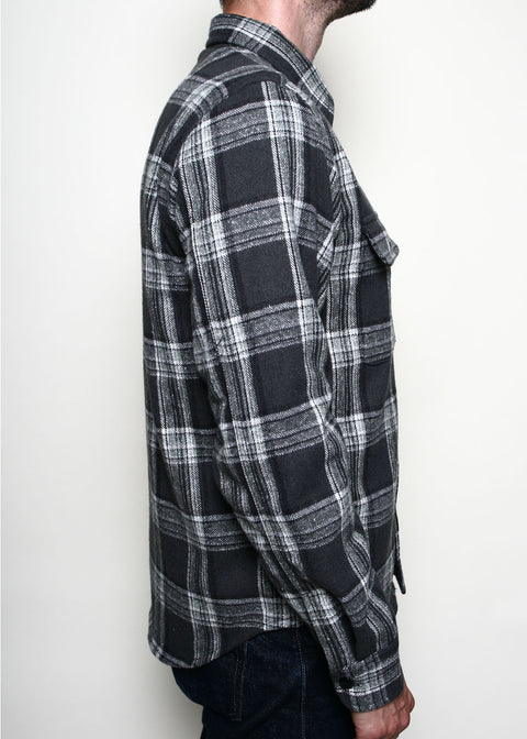  Field Shirt // Grey Plaid Flannel