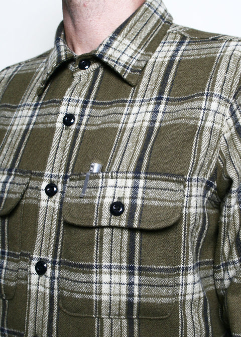 Field Shirt // Olive Plaid Flannel
