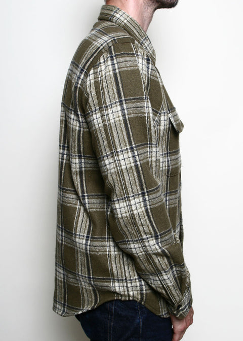  Field Shirt // Olive Plaid Flannel