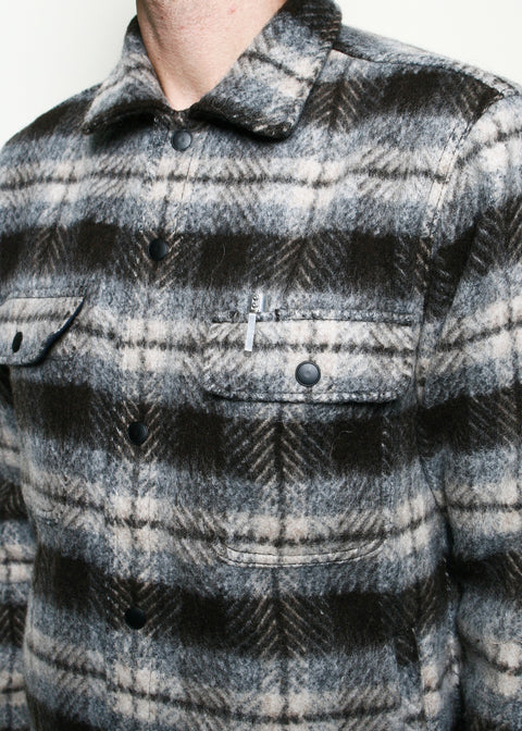 Field Jacket Brown Wool Plaid Rogue Territory