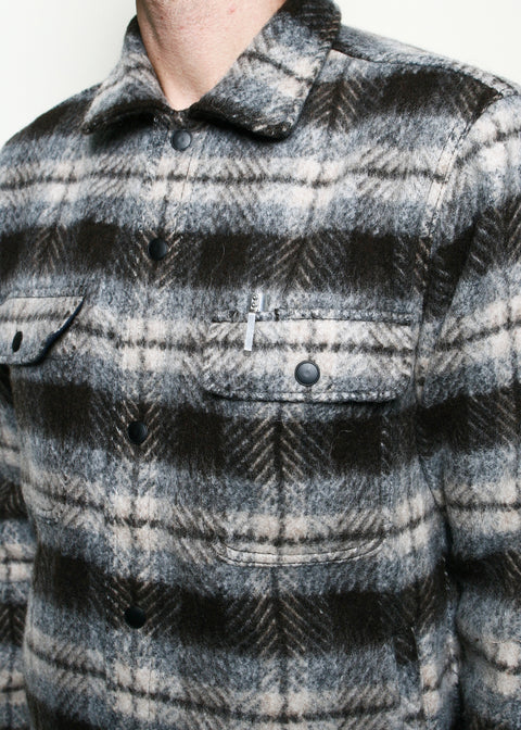  Field Jacket // Brown Wool Plaid
