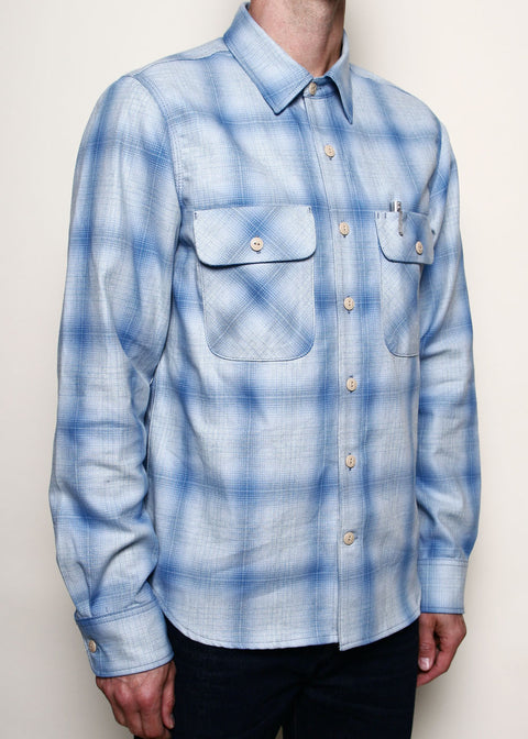 Field Shirt // Sky Blue Shadow Plaid