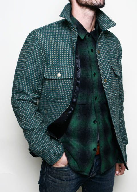  Rogue Territory Field Shirt Wool Dot Green 