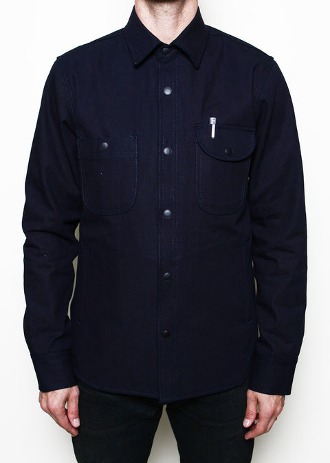  Service Shirt // Lined Indigo Selvedge Canvas