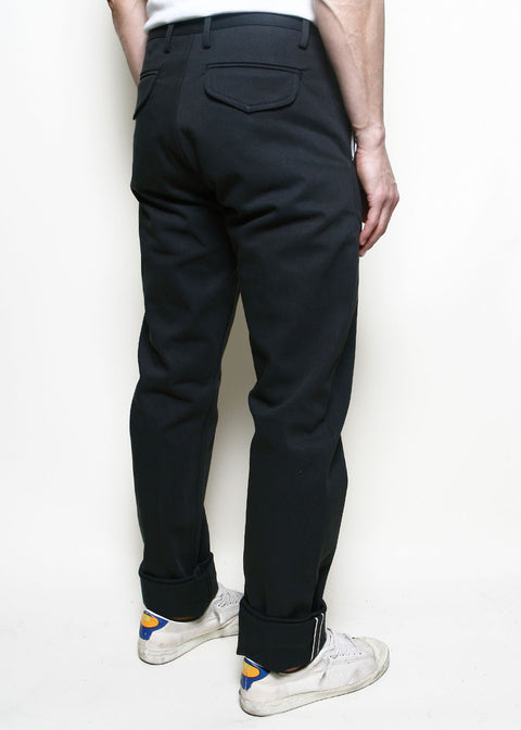  Officer Trousers High // Dark Grey Selvedge