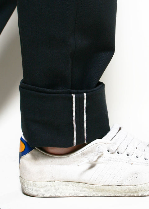  Officer Trousers High // Dark Grey Selvedge