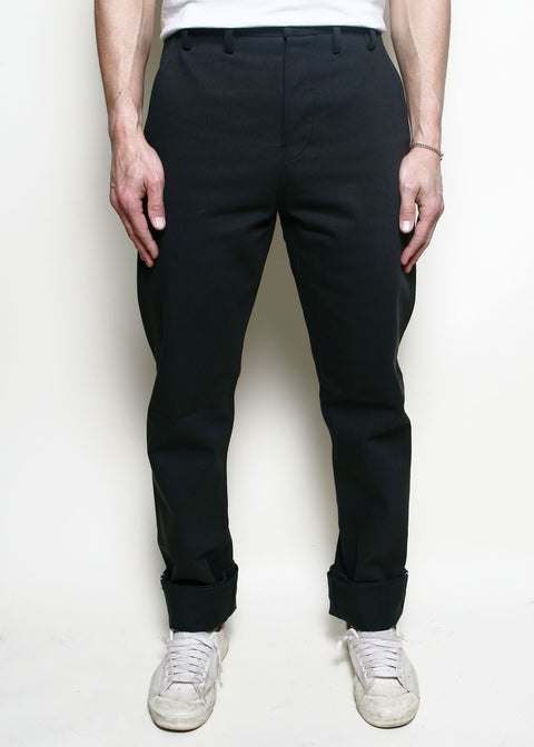 Officer Trousers High // Dark Grey Selvedge