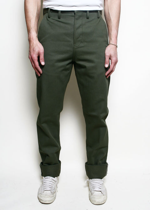 Officer Trousers High // Olive Selvedge