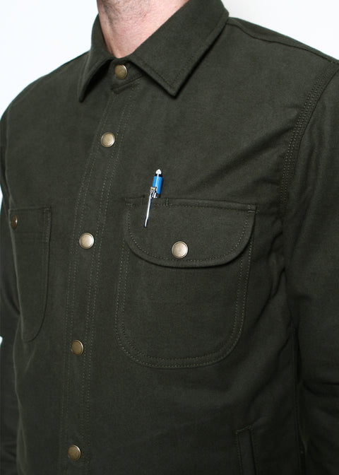  Service Shirt // Olive Flannel