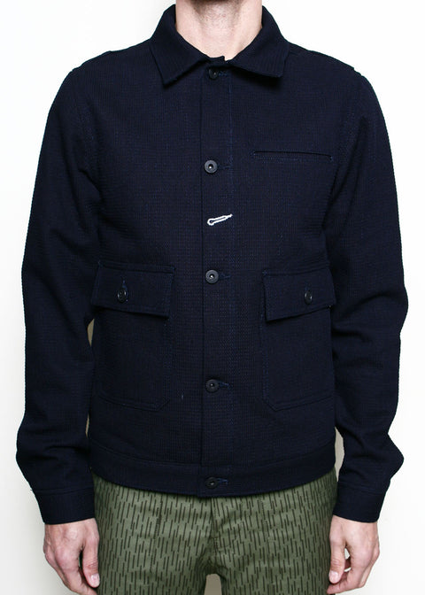 Ranger Jacket // Indigo Sashiko Waffle