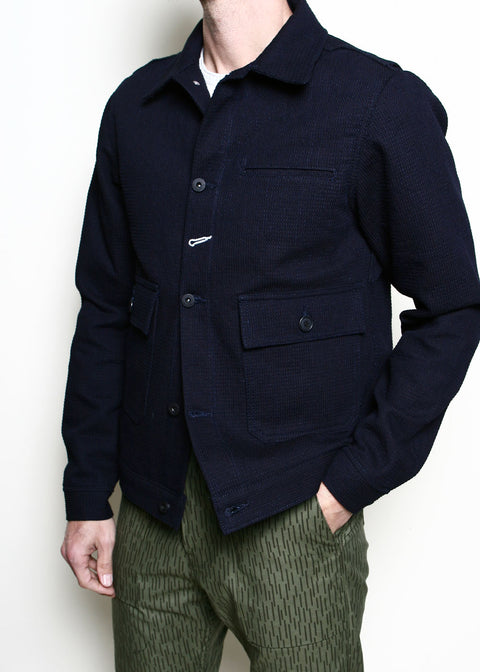  Ranger Jacket // Indigo Sashiko Waffle