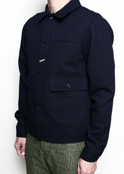 Ranger Jacket // Indigo Sashiko Waffle
