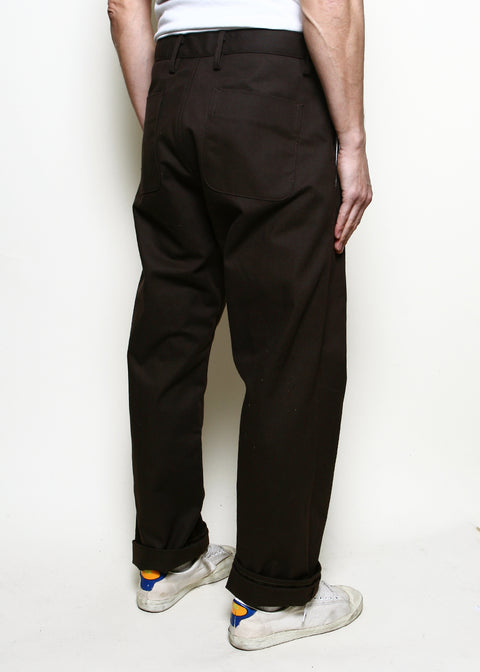  Relaxed Trouser // Brown Selvedge Canvas