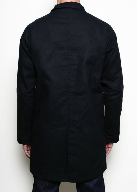  Trench Coat // Black Dry Wax Canvas