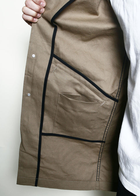  Trench Coat // Khaki Dry Wax Canvas