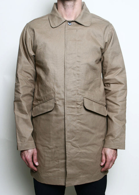 Trench Coat // Khaki Dry Wax Canvas