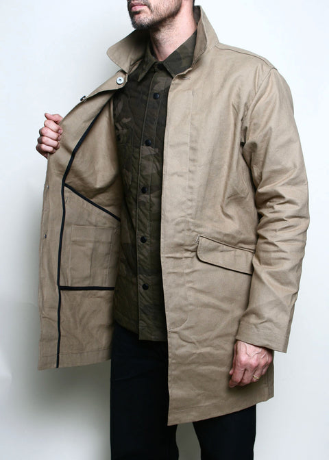  Trench Coat // Khaki Dry Wax Canvas