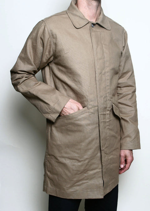 Trench Coat // Khaki Dry Wax Canvas