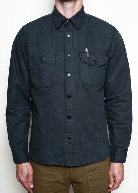 Work Shirt // Dyed Canvas Ash