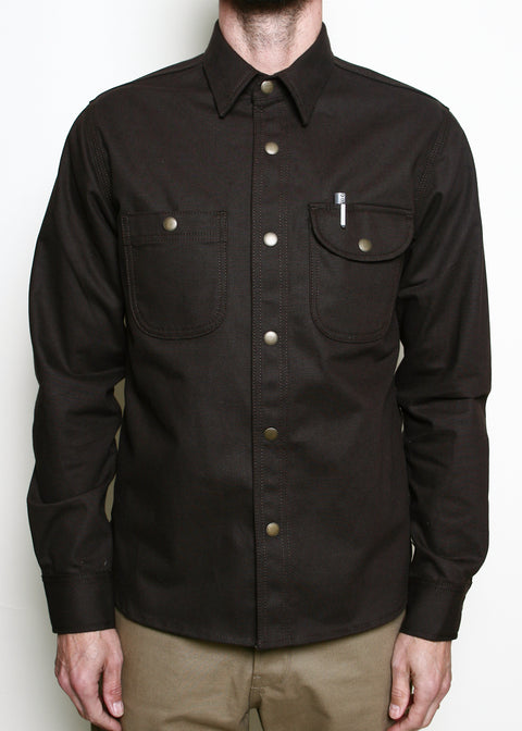  Work Shirt // Brown Selvedge Canvas