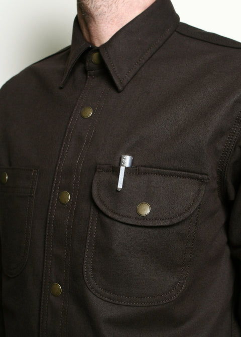  Work Shirt // Brown Selvedge Canvas