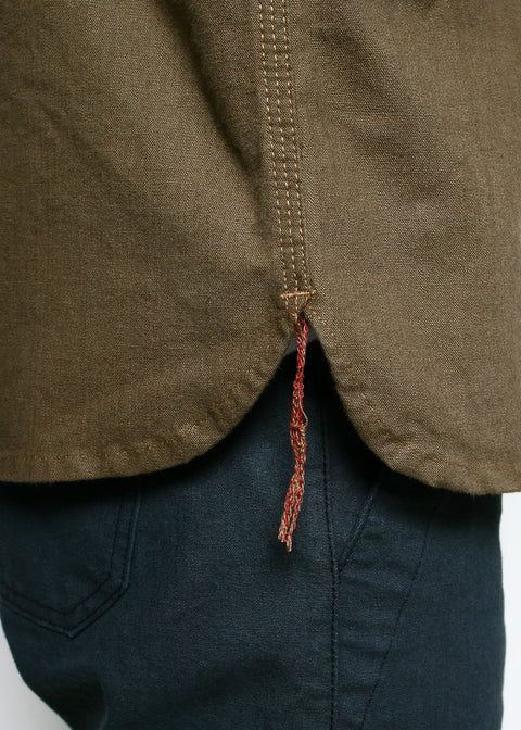  Work Shirt // Dyed Canvas Golden Brown