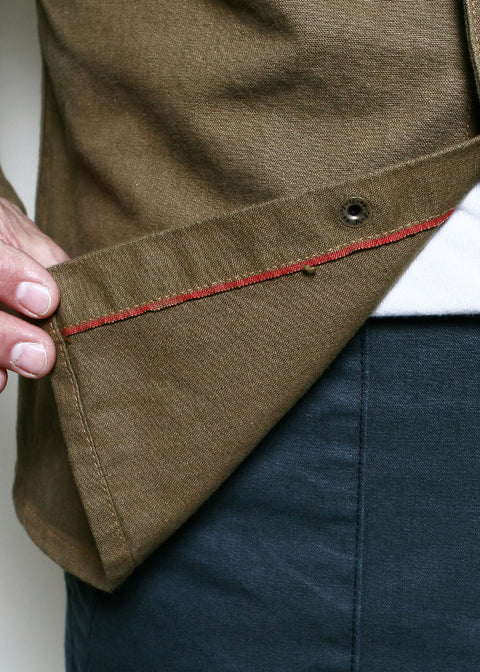  Work Shirt // Dyed Canvas Golden Brown