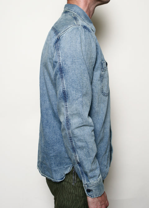  Work Shirt // Washed Out Indigo Selvedge Canvas