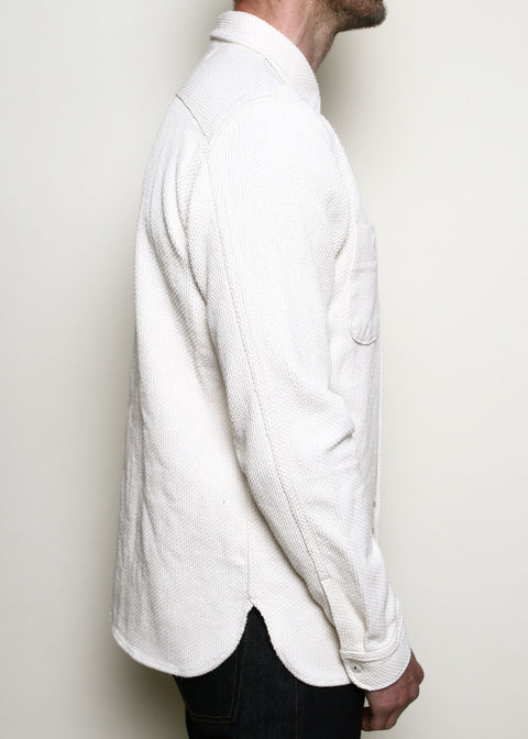  Work Shirt // Washed Natural Sashiko