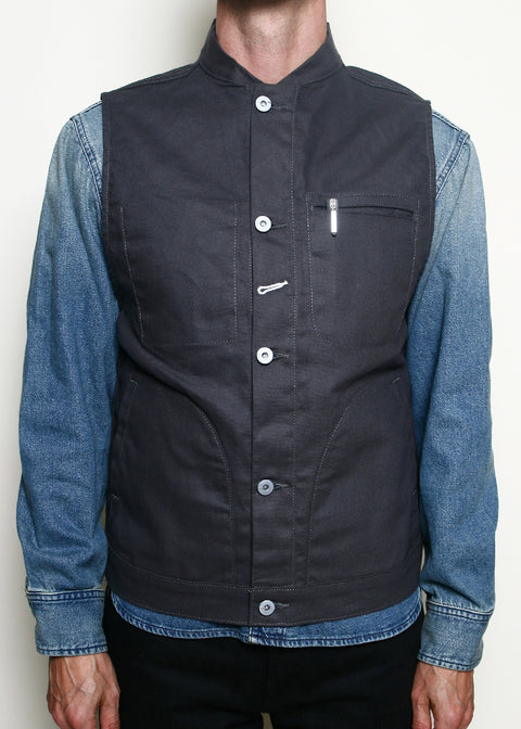  Supply Vest // Dry Wax Canvas Grey