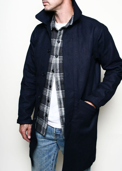  Trench Coat // 15oz Indigo Sashiko