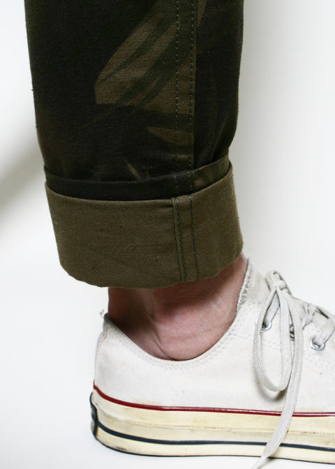  Boarder Pants // Olive Palm Camo