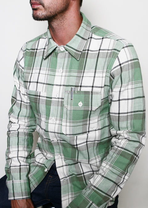  Field Shirt // Light Green Plaid